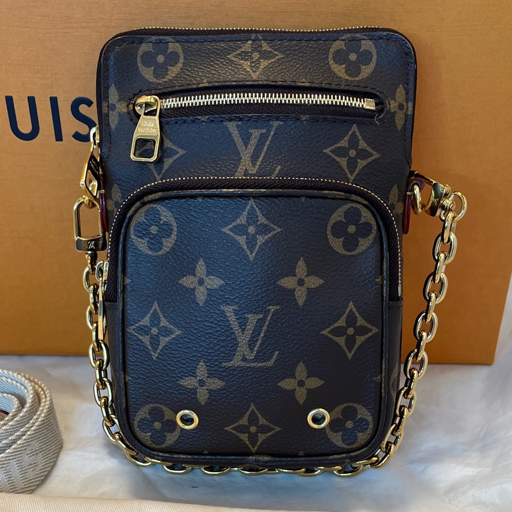 Louis Vuitton Monogram Utility Phone Sleeve Bag